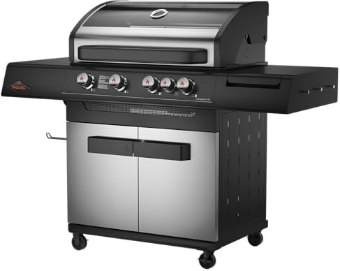 Conquest 410 - 50mbar Deutsch/Österreichisches Gas | Grillsmart Tech | Grillhaube mit Sichtfenster aus gehärtetem Glas und Insultouch Wärmespeicher | #304 Edelstahl | Steak anbraten in 10 Minuten