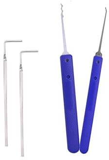 Kit de crochetage de serrure pour débutant - Transparent - Avec outil de crochetage de serrure - Kit de crochetage de serrure bon marché (kit C)