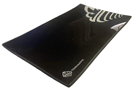 TORNADO´S Vassoio nero per rollare in vetro temperato 25cm x 15cm - accessori per sniff.