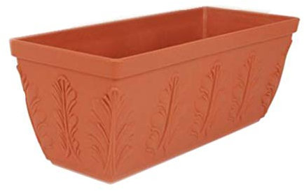 HASMI Maceta Interior La siembra Rectangular Espesado Grande Flor Que plantan la Caja de plástico del hogar Caja de Techo Balcón Vegetal Trough Jardineras Exterior (Size : Small)