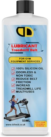 DD teck Professional Gym Equipment Lubricant Pure Silicone Oil for Treadmill Belt Lubrication, Easy to Apply Treadmill Belt Lubricant Oil, Suitable for Nearly All Type of Treadmills