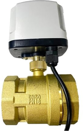 CDPDUGMN 2 Zoll IP65 wasserdichter motorisierter Kugelhahn 220 V 12 V 24 V 3-Leiter 2 Steuerung Elektrischer Messing-Kugelhahn mit großem Drehmoment Metallmotor(24V)