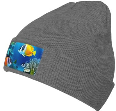 Schlaf Kappen Ocean Tropical Fish Knit Hut Warm Docker Mütze Winddicht Beanie-Mütze Für Damen Herbst Herren