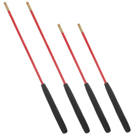 2 Paar Diabolo-Shaker chinesische Diabolostäbe klassischer Diabolo-Stick Diabolo-Zubehör Diabolo-Sticks Handstäbe Diabolo-Stöcke Lager Diabolo-Stick chemische Faser rot HEMOTON