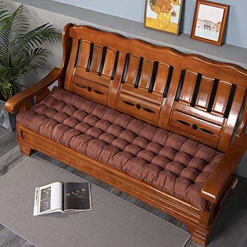 Cuscino per Panca da Esterno, Spesso, per Altalena da Giardino, 2 o 3 posti, in Morbido Cotone, Rettangolare, per Panca da Interno/Esterno, Chaise Longue, mobili da Giardino, Cucina, Cuscino