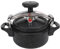 Pressure Cooker, 1.5 L Aluminum Alloy Explosion Proof Cooker Pot Large Capacity Compound Bottom Pressure Canner for Gas Stove Induction Cooker Black ﻿ (1.5l)