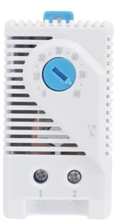 Alide 0-60 ℃ Kompakt termostat, justerbar mekanisk elektrisk temperaturregulator (blå knapp)