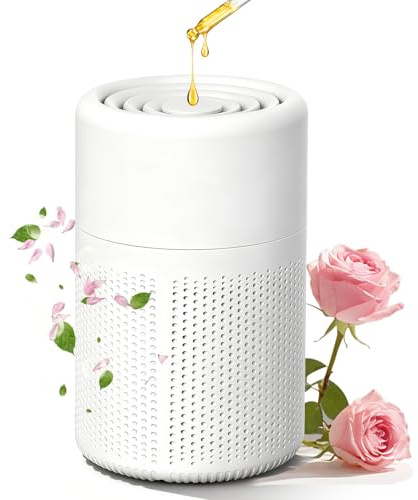 Weiongppy Portable Air Purifier with H13 HEPA Filter and Fragrance Sponge, Quiet Small Air Cleaner, Silent Smoke Remover for Bedroom, Home, Office, Smoke, Allergies, Dust, Odor, Pet Dander