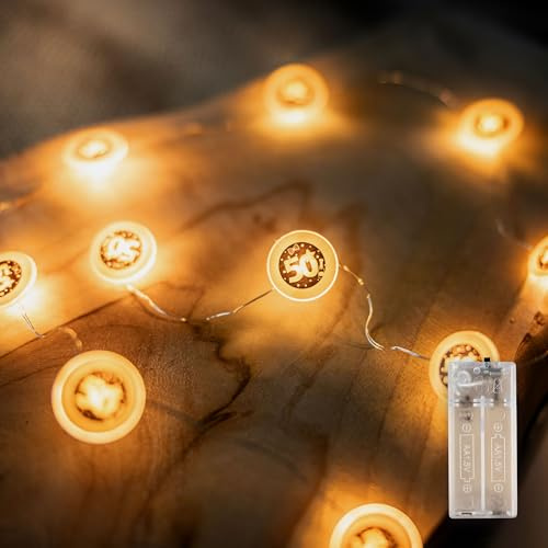 Tiwoca Deko zum 50. Geburtstag – schwarz-goldene LED-Lichterkette in warmer Optik Zahl 50 – Stilvolle Geburtstagsdeko und schöne Geschenkideen für Junge und Mädchen