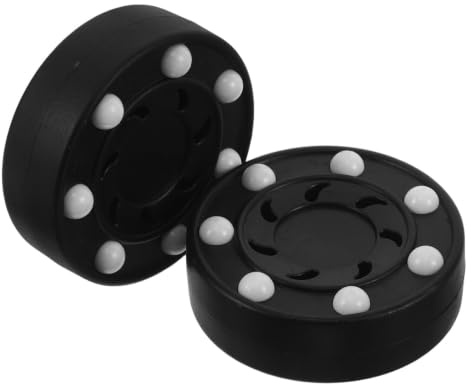 TEMPNAP 2 St Svarta Street Hockeypucks för Träning Hållbara Puckar för Roller Skating och Ishockey Professionell Utrustning för Skicklighetsutveckling och Ungdomstävlingar