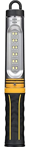 Brennenstuhl LED Akku Werkstattleuchte WL 500 A/Aufladbare Stableuchte mit USB Ladekabel (520lm, 3 Lichtmodi, mit integriertem Haken und Magnet)