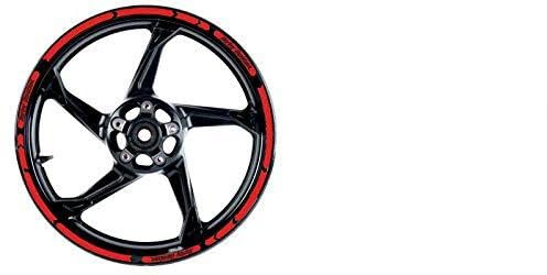 Set mit reflektierenden Felgenbändern, Harley Davidson, zur Anbringung auf der Straße Ihres Motorrads für eine bessere Sichtbarkeit (rot)