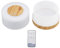 BAOFUYA Difusor de Aceite Esencial de 500ml, difusor de Aceite perfumado de aromaterapia con luz LED de 7 Colores, vaporizador de Agua de Grano de Madera de Niebla aromática de 100 a 240V