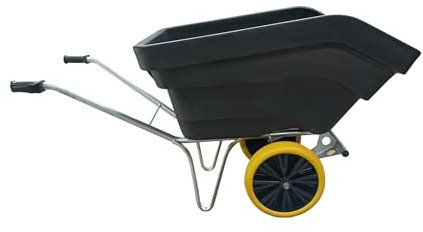 Schubkarre Farmer 300L Kelberg PET Wanne XXL Kunststofffelge 400-8PU Lite 2 Rad