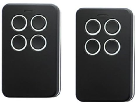 Boddceto 2 Télécommandes Universelles Multifréquences pour Portail de Garage 280-868 MHz pour les Codes Fixes et les Parties Du Code Tournant