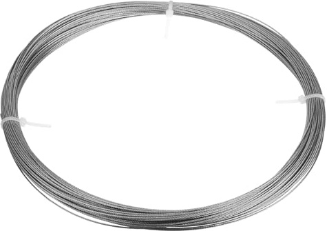 QUARKZMAN 1mm Cable De Acero Inoxidable 304 7x7 Trenzado Núcleo 98ft (30M) | Cuerda De Alambre Cable Para Aviación Para Construcción Exterior Aparejo Marino Cubierta Barandillas