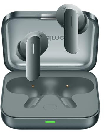 realme Buds Air 7 Auriculares Inalambricos Bluetooth True Wireless, Cancelación Inteligente de Ruido Activa de 52dB, Audio Hi-Res & LHDC 5.0, Sonido Espacial 360°, Autonomía hasta 52 Horas, Verde
