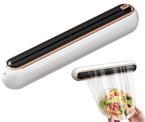 Coupe-Film Alimentaire Aimanté - Découpeuse de Film Alimentaire | Dispenseur Découpeur Magnétique Résistant aux Blessures pour Cuisine | Organisation Tiroir Cuisine Réfrigérateur Restaurant Bol