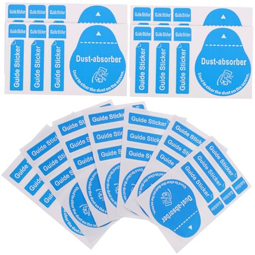 Veemoon 400Pcs LCD Dust Removal Stickers for Phone Tablet Camera Lens Tempered Screen Cleaner Decals Portable Dust Absorber Tool for LCD Screens and Photo Accessories