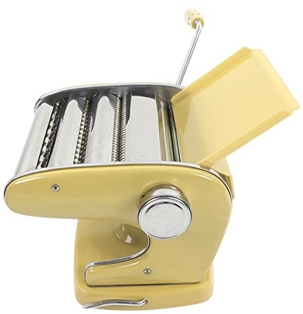 Phefop Machine à Pâtes, Machine à Nouilles Manuelle en Acier Inoxydable avec 6 Vitesses pour Boulettes Fraîches et Fettuccine pour les Chefs à Domicile (Lame à ventouse de type 3)
