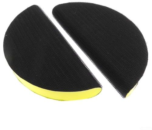 6 Inch Flexible Foam Hand Sanding Block with and for Woodworking, Auto Body & Drywall - Yellow Black 148mm Rubber Abrasive Pad (1