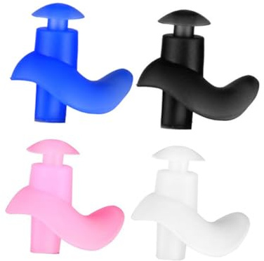 PACKOVE 4 pares Tapones de Oídos Impermeables de Silicona Reutilizables para Profesionales para Natación y Deportes Acuáticos Diseño Ergonómico Cómodo y Seguro para Piscina y Ducha