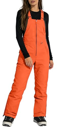 LOKLNEYK Skianzug Damen, Schneehose Damen Jumpsuit Wasserdicht Skioverall Apres Ski Party Outfit Thermo Skianzüge Winter Einteiler Baggy Winterjacke 2 Teilig Wanderhose