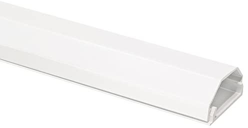 Kabelkanal Aluminium, 33 mm. 2-teilig, weiss