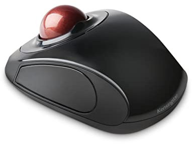 Kensington Orbit Wireless Trackball Mouse with Touch Scroll Ring (K72352US),Black