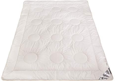 franknatur Sommerdecke 200x200 leichte Bettdecke mit Bio Schurwolle Nadia | Sommerbettdecke mit Füllung aus Merino Bio-Schurwolle kbT, Bezug aus Bio-Baumwolle kbA, atmungsaktiv, waschbar, Oeko-TEX
