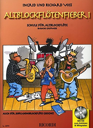 Verlag Hal Leonard MGB Altblockfloetenfieber 1 - arrangiert für Altblockflöte - mit CD [Noten/Sheetmusic] Komponist: Voss Richard