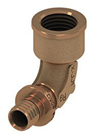 Manicotto di transizione angolare TECEflex, bronzo al silicio, 7081, Versione: Dimensione 16 x filettatura interna (RP) 1/2