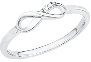 s.Oliver Ring 925 Sterling Silber Damen Ringe, mit Zirkonia synth., Infinity, Kommt in Schmuck Geschenk Box