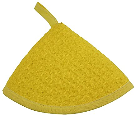 MAGIE DI CASA Presina in Nido d'Ape Zanzibar Made in Italy (Cappuccio, Giallo) (nella Foto Vedi Tutti i Colori Prodotti) Prezzo riferito alla presina Singola