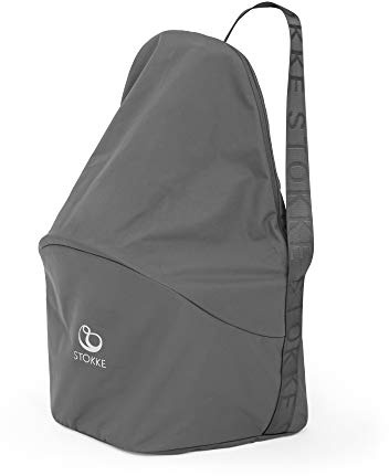Stokke Clikk Hochstuhl Travel Bag, Grey - Unverzichtbar zum Reisen & Verstauen - Kompatibel mit Stokke Clikk Hochstuhl - 100% Polyester - Bequemer, geräumiger Innenraum mit praktischem Tragegurt