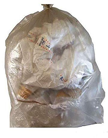 cosedacasa Sacchetti per bidoni Spazzatura Buste Grandi immondizia pattumiera Sacco 90x120cm Resistenti kg 3 per smaltire rifiuti Anche Materiali Pesanti dayli Ambra