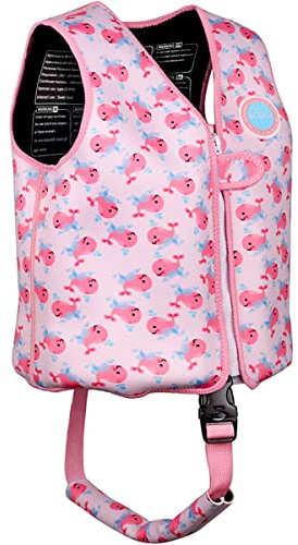 Boglia Kinder-Schwimmweste, Schwimmhilfe für Kleinkinder zum Schwimmenlernen, ultraweiche Neoprenjacke mit verstellbarem Schrittgurt für Schwimmen, Pools und Strand
