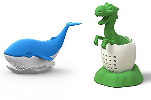 2 Stück Teesieb, Silikon Tee Infuser für Losen Tee - Süßes Wiederverwendbares Cartoon Teeei, Teefilter für Teeblätter, Geeignet zum Einweichen