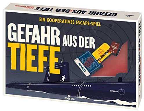 moses. Gefahr aus der Tiefe – EIN kooperatives Escape-Spiel, Escape-Spaß in beklemmender Atmosphäre, Exit Game für fortgeschrittene Geheimagenten ab 14 Jahre