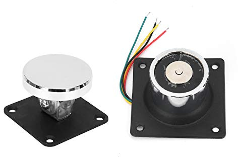 Magnetischer Türstopper, elektromagnetische Tür aus Edelstahl Stainless Steel Bodenaufkleber Door Magnet Stoppers Selbstklebende Türverriegelung für Haus Außen Wand Selbstklebend