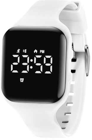 aswan watch Digitaluhr Kinder Mädchen Jungen mit Schrittzähler,Wecker,Stoppuhr, Licht,Datum-Sport Armbanduhr ohne App und Handy mit Silikonarmband