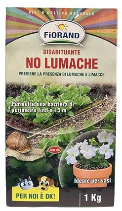 ORGA Protettivo per Piante DISABITUANTE No LUMACHE Polvere di Roccia 1KG