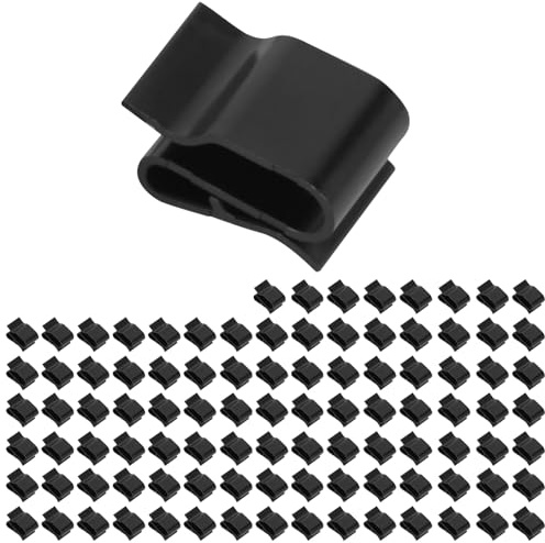 Uadme Clip per Cavi per Pannelli Solari, 100 Pezzi Fotovoltaico Clip di Cavo in Plastica, Clip di Filo per Rimorchio, per Moduli Fotovoltaici, Kayak, Pescherecci, Rimorchi, Banchi da Lavoro