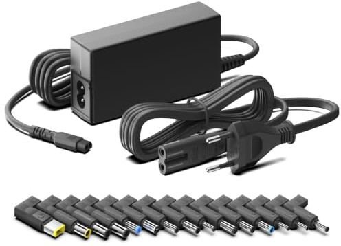 HKY 65W 45W Universal Nezteil Laptop Ladekabel Notebook Ladegerät für Acer Lenovo für HP ASUS für Samsung Medion Toshiba für Sony Fujitsu MSI AC Adapter A18‑065N3A Medion E14412 mit 15 Stecker