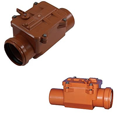 Rückstauklappe Ø DN 100 Rückstauverschluss Rattenschutz für HT - KG Rohre Rückschlagklappe abwasser (DN 100)