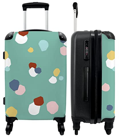 NoBoringSuitcases.com® Trolley Kinder Weichgepäck Koffer Groß Suitcase Geschenk - Muster - Jungen - Mädchen - Hangepäck - 67x43x25cm