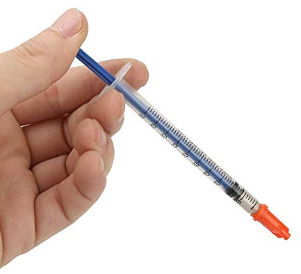 Konduktiv Silverpastaspruta, Trådlim Elektriskt Ledande Lim Snabbtorkande Silverfett för Reparation Av Tangentbord Pcb (0,4 ml)