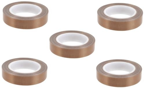 Gatuida 5rollen Ptfe Klebeband Hochtemperaturbeständiges Verschleißfestes Dichtungsband Für Vakuumiergeräte Vielseitig Einsetzbar Für Heim Industrie Und Handel