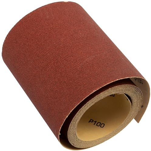 AERZETIX - C77132 - Rollo de cinta abrasiva tipo P100 de lijado 11.5x500cm - papel de lija tela esmeril - decapado desbaste pulido acabado