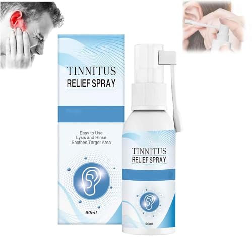 SSENTY Tinnitus-Sprays, Tinnitus-Linderungsspray, Ohrenspray zur Tinnitus-Behandlung, tragbares Ohrenpflege-Tropfenspray, lindert Tinnitus